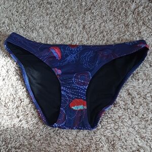 MeUndies Vibrant Blue and Red Jellyfish Bikini Bottom